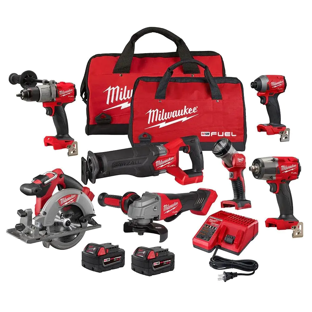 18V M18 FUEL Lithium-Ion Brushless Cordless 7-Tool Combo Kit 5.0 Ah 18V M18 FUEL Lithium-Ion Brushless Cordless 7-Tool Combo Kit 5.0 Ah