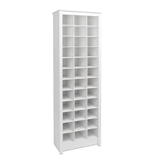 36 Pair Shoe Storage Rack,White 36 Pair Shoe Storage Rack,White