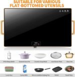 KINSUTO Electric Warming Tray Food Warmer with Thermostat and Full Surface Heating