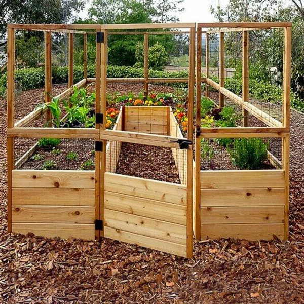 Deer Proof Cedar Complete Raised Garden Bed Kit ??8??x 8??x 20′?? Deer Proof Cedar Complete Raised Garden Bed Kit ??8??x 8??x 20′??