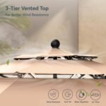 PHI VILLA 10ft Patio Umbrellas with 8 Sturdy Ribs and 1.5" Umbrellla Pole