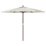 3m Wooden Garden Parasol (8 Colours)