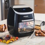 Cooks Professional 8 Litre Dual Digital Air Fryer with Double Twin Basket | Stainless Steel Energy Saving Instant Fryer with Double Drawers & Preset Functions | 8L Capacity (XL) | Black