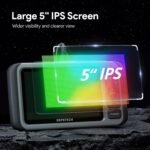 DEPSTECH Triple Lens Endoscope Camera with Light,Audio Record,5'' IPS Display