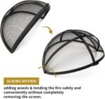 WeCooper Outdoor Fire Pit Spark Screen Cover Accessory,Fire Mesh Screen Guard