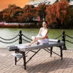 30?ɡ? Montour Lx Massage Table Package with 3?ɡ? Memory Foam,Dove Grey