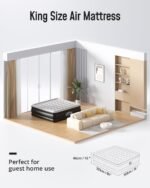 Airefina King Size Air Mattress With Built in Pump Raised