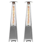 2 Sets 40,000 Btu Propane Patio Heater,Standing Pyramid Outdoor Heaters