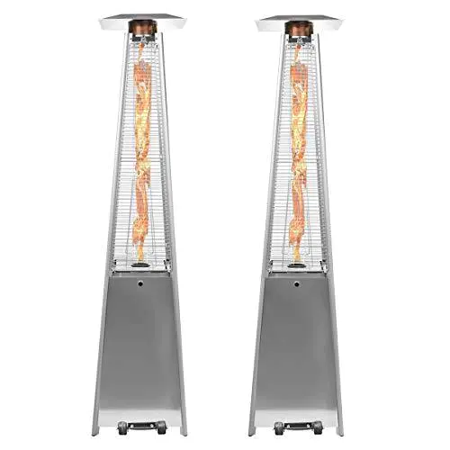 2 Sets 40,000 Btu Propane Patio Heater,Standing Pyramid Outdoor Heaters 2 Sets 40,000 Btu Propane Patio Heater,Standing Pyramid Outdoor Heaters