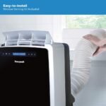 MM14CCS Portable Air Conditioner with Fan Dehumidifier with Thermal Overload Protection,14000 BTU White,BlackSilver