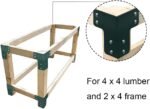 Vikofan Garage Workbench Legs Brackets,8 PCS 4mm Green