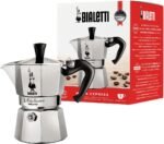 Bialetti Moka Express Aluminium Stovetop Coffee Maker (18 Cup),Silver