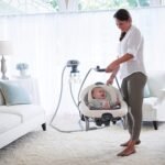 DuetSoothe Baby Swing and Rocker,Winslet Light BeigeLight Green