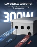 DEWENWILS 300W Wi-Fi Low Voltage Landscape Transformer with 3 Zones