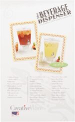 CreativeWare Bark Beverage Dispenser,2.5 Gallon,Clear,(Pack of 1)