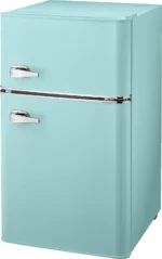 3.1 Cu. ft. Retro Mini Fridge with Top Freezer ÿ Cool Mint