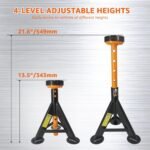 BESTOOL Jack Stands 4 ton,Jack Stand with Security Locking Pins