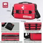 Homestockplus Advanced Comprehensive First Aid Kit with Well Organized Labelled Compartments