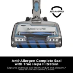 Shark IZ462H Vertex Ultra Lightweight Cordless Stick Vacuum with DuoClean PowerFins,Crevice,Pet Multi-Tool,Anti-Allergen,Brush,Removable Handheld,Flex,60 min Runtime,Blue,MultiFLEX