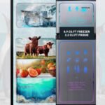 g Mini Fridge with Freezer,3.1 Cu.Ft Small Refrigerator,Compact Refrigerator with LED Light,2 doors,Mini Fridge for Bedroom,Office,Dorm,RV,Garage,Stainless Steel Sliver -HPVFR310