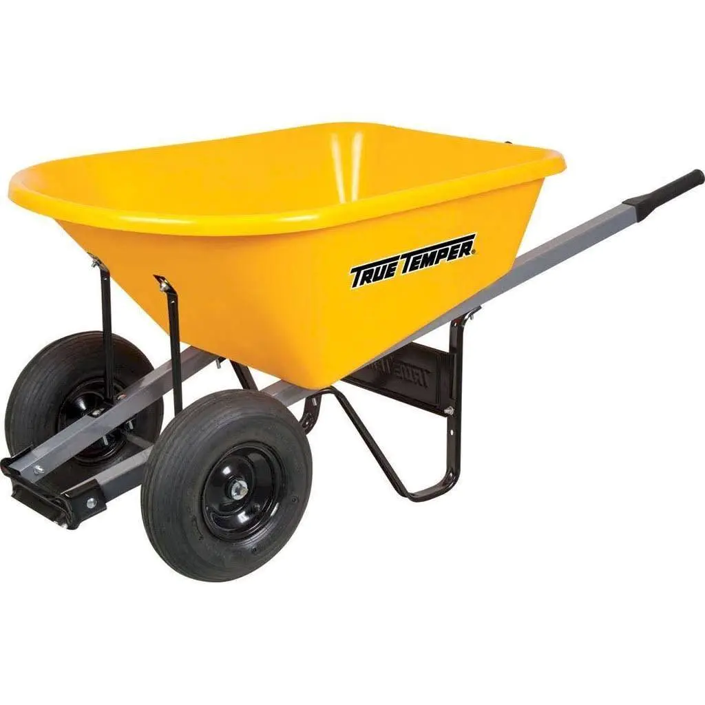 6 Cu. ft. Poly Wheelbarrow with Dual Wheels RP6DWLG8 6 Cu. ft. Poly Wheelbarrow with Dual Wheels RP6DWLG8