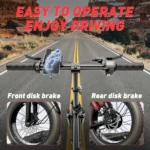 T1 Electric Bike for Adults 1200W Motor,31MPH,48V 20AH Folding E-Bike,16 * 3" Tire Mountain Snow Bike LED Display 330lbs Load Capacity - Tomofree Black