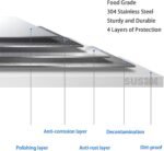 BI-DTOOL Outdoor Kitchen Door Brushed Stainless Steel BBQ Access Doors