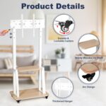 Hellsehen Mobile TV Stand with Wheels