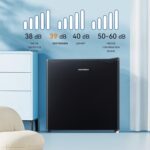 BANGSON Upright Freezer with Removable Shelf (Black)