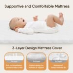 BabyBond Baby Bassinet Bedside Crib with Mattress and Soft Breathable Sheet