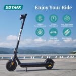 Adult Electric Scooter,8.5 Inch Pneumatic Tires,Max Range 14/18 Miles,Max Speed 15.5/18 MPH,Powered by 300 Watt Motor,with Cruise Control Adult Folding Electric Scooter