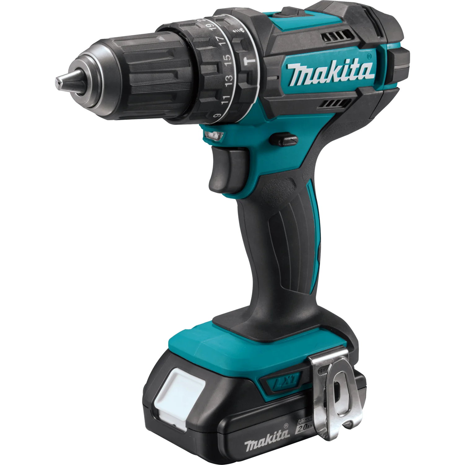 Makita 18 Volt LXT Lithium Ion Compact Cordless 1/2 Inch Hammer Driver Drill Kit (2.0Ah) Factory Serviced Makita 18 Volt LXT Lithium Ion Compact Cordless 1/2 Inch Hammer Driver Drill Kit (2.0Ah) Factory Serviced
