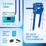 PhysioNatural Cold Therapy Machine - Wearable,Adjustable Knee Pad ?? Cooler Pump with Digital Timer