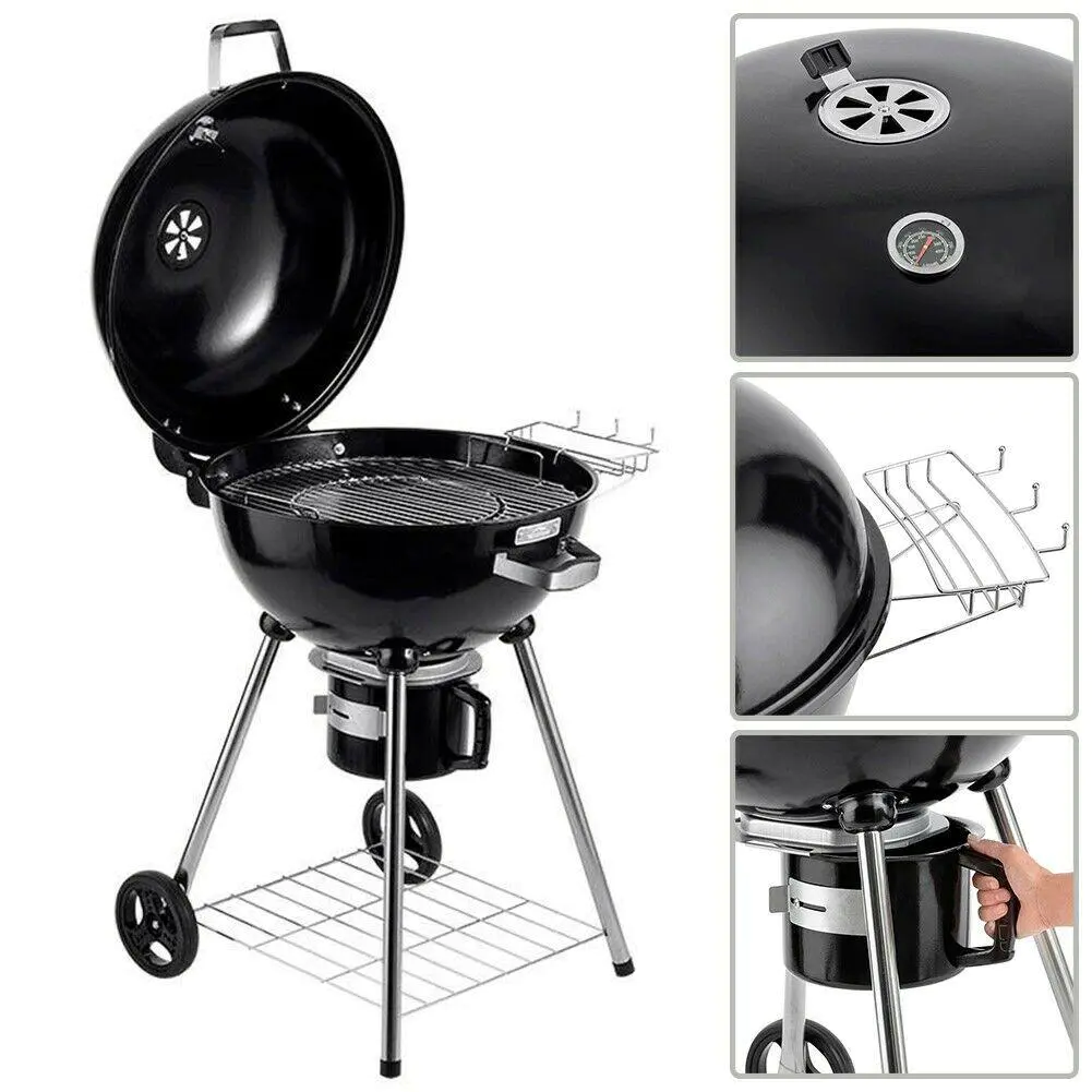 22?ɡ? Portable Kettle Charcoal BBQ Barbecue Grill Camping Garden Outdoor Cooking 22?ɡ? Portable Kettle Charcoal BBQ Barbecue Grill Camping Garden Outdoor Cooking