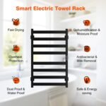 Colliford Towel Warmer,8 Bars Towel Heater Rack for Bathroom