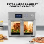 Kalorik MAXX? Digital Air Fryer Oven,26 Quart,10-in-1 Countertop Toaster Oven & Air Fryer Combo-21 Presets up to 500 degrees,Includes 9 Accessories & Cookbook