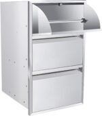 LEIDIC Outdoor Kitchen Combo Drawer Stainless Steel BBQ Drawer Works