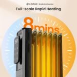 Kismile Radiator Heater,1500W Electric Portable Space Oil Filled Heater with LCD Display