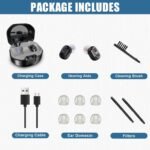 Kullre Hearing Amplifiers for Seniors with Mirror,Rechargeable Hearing Aids with Volume Adjustable