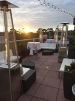 2 Sets 40,000 Btu Propane Patio Heater,Standing Pyramid Outdoor Heaters