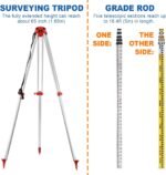Iglobalbuy Self Leveling Rotary Laser Level System Kit with Surveying Tripod