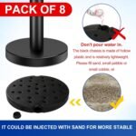 XPCARE 8 Pieces Stanchion Set with 6.6ft/2 m Black Retractable Belt