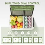 BODEGACOOLER Car Refrigerator,Car Fridge Dual Zone for Outdoor Camping Travel Vehicles Home Use