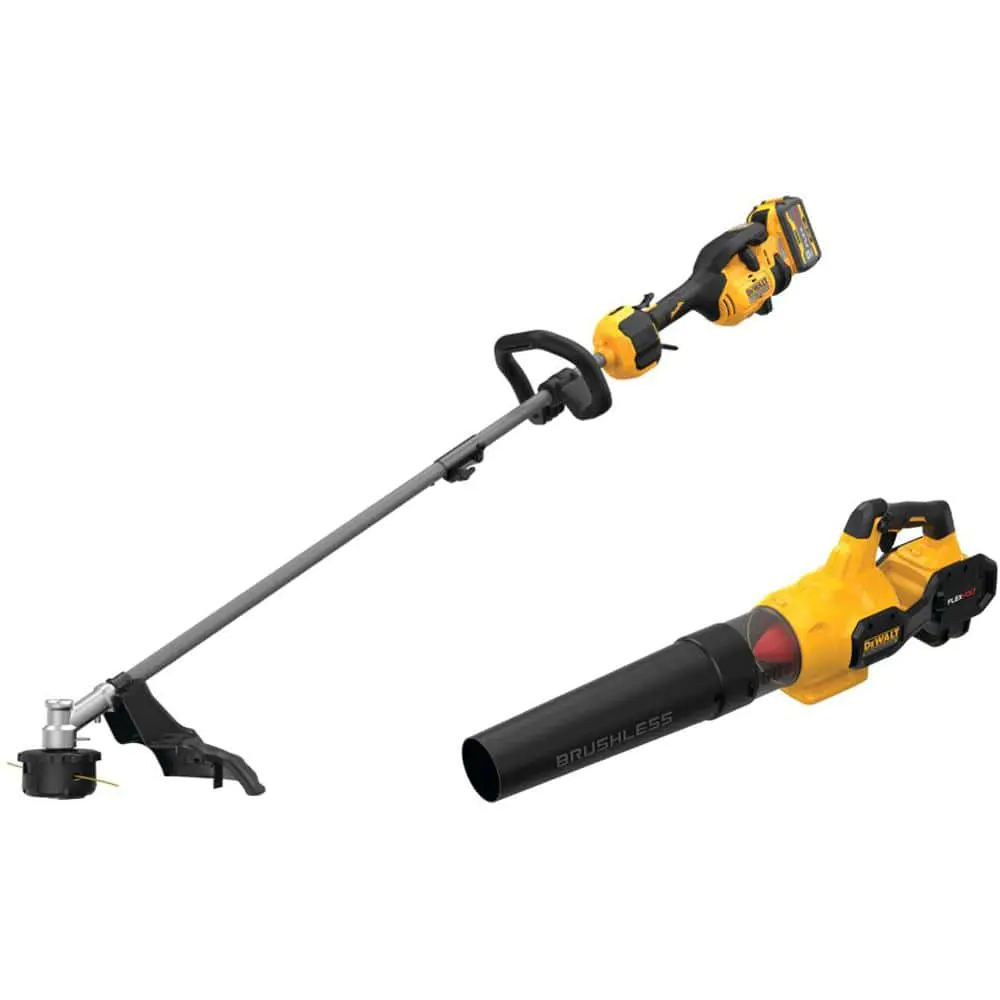 60V MAX 17 in. Cordless Battery Powered String Trimmer and Leaf Blower Combo Kit with (1) 9 Ah Battery & Charger DCKO266X1 60V MAX 17 in. Cordless Battery Powered String Trimmer and Leaf Blower Combo Kit with (1) 9 Ah Battery & Charger DCKO266X1