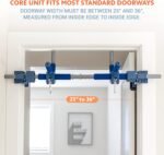 6 Piece Indoor Doorway Gym Set for Kids ÿ Indoor Swing for Kids Includes Kids Swing Chair,Rings,Hanging Trapeze,Ladder,Swinging Rope & Pullup Bar