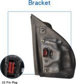 JZSUPER Towing Mirrors fit With Power Heated Turn Signal Light Temperature Sensor Spot Lights