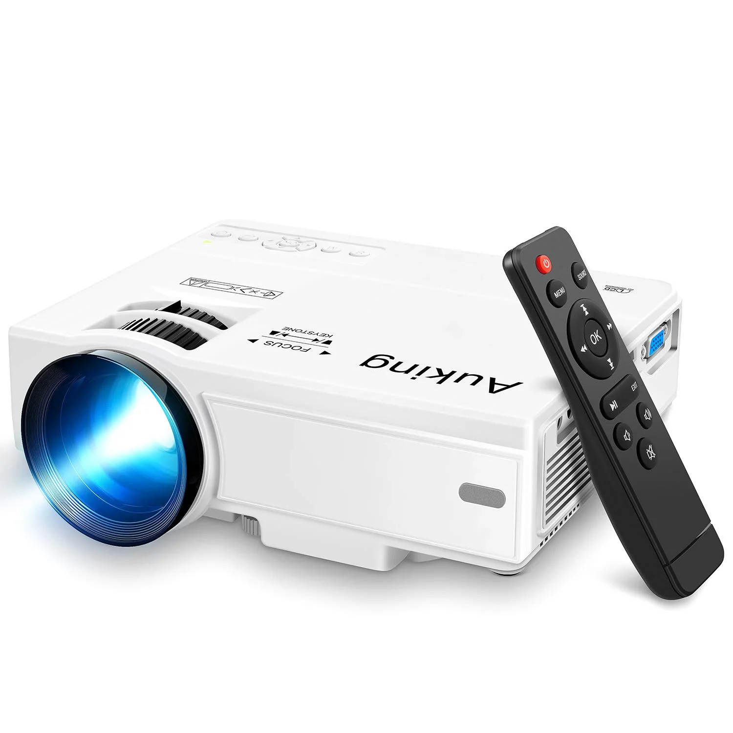 AuKing Full HD 1080P Home Theater Video Mini Projector AuKing Full HD 1080P Home Theater Video Mini Projector