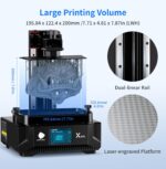 Photon Mono 2,Resin 3D Printer with 6.6'' 4K + LCD Monochrome Screen,Upgraded Matrix with High-Precision Printing,Enlarge Print volume 6.49'' x 5.62'' x 3.5''