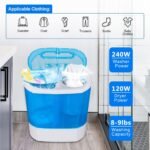 ZenStyle Portable Washer Compact Twin Tub 9.9 LB