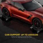 VIVOHOME Heavy Duty Vehicle Mover Dolly of 4 Piece,Black